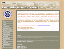 Tablet Screenshot of hawthornehistorical.com